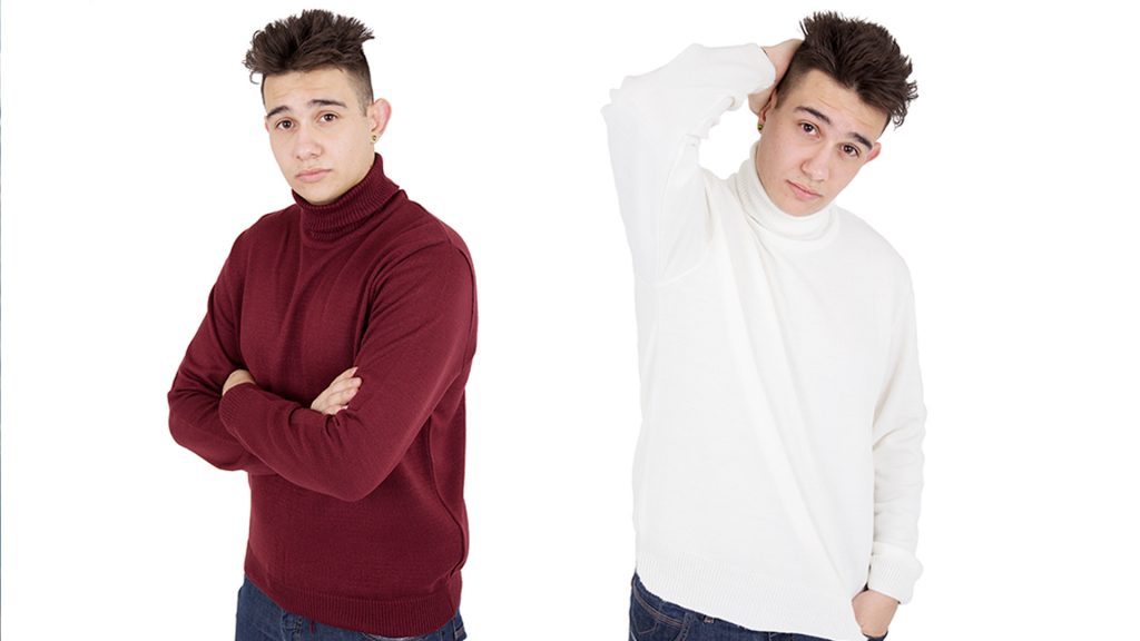 As blusas em decote “V”, que favorecem os mais cheinhos