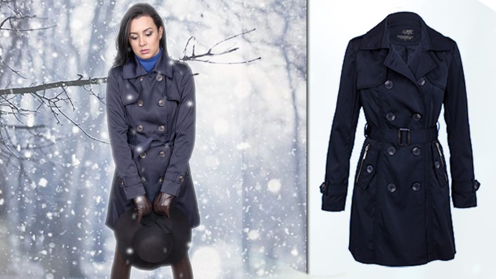 O Trench Coat também serve como corta-vento.