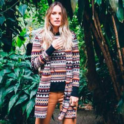 blusa triunfal fem inverno banana cafe frio - tche inverno
