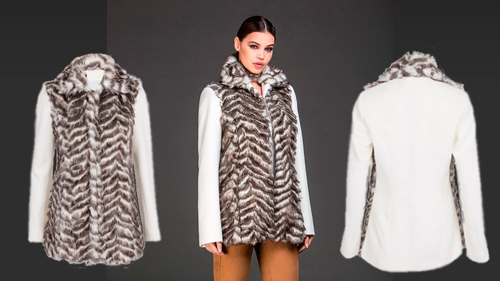 casaco enjoy pele fake - tche inverno
