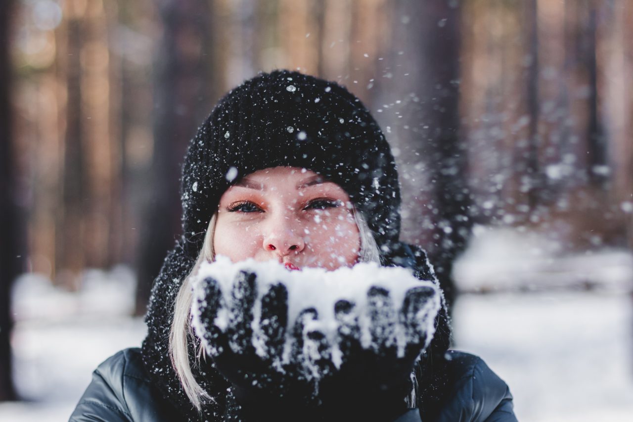 colete no inverno