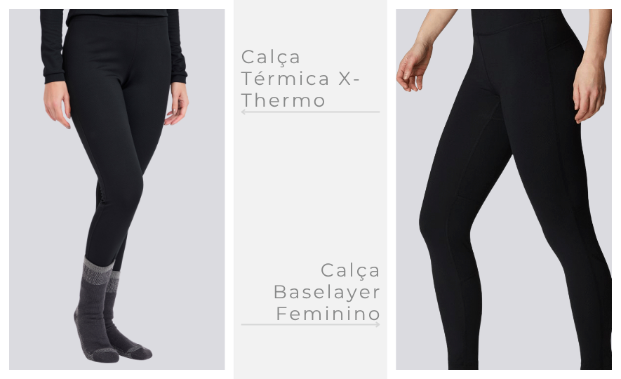 Calças para o inverno: Primeira Camada