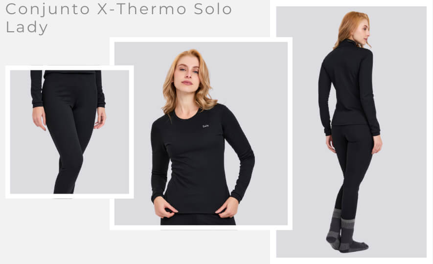 Conjunto termico segunda pele para inverno